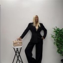 completo giacca slim e pantalone palazzo slim